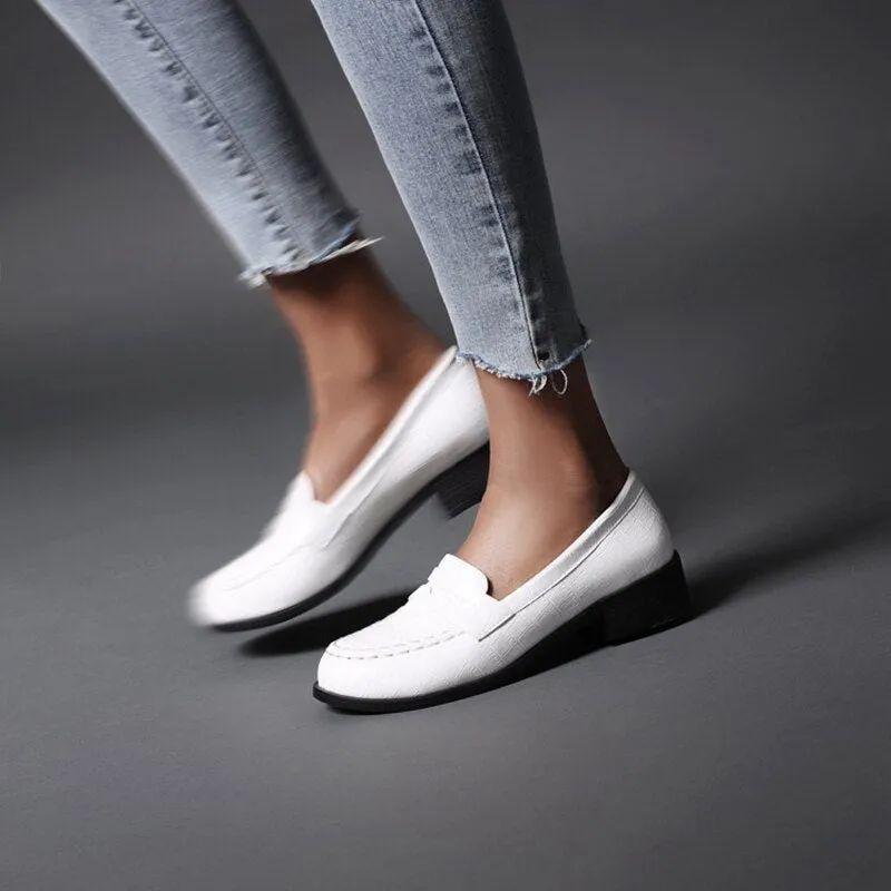 AlliChic Slip-on Chunky Heels