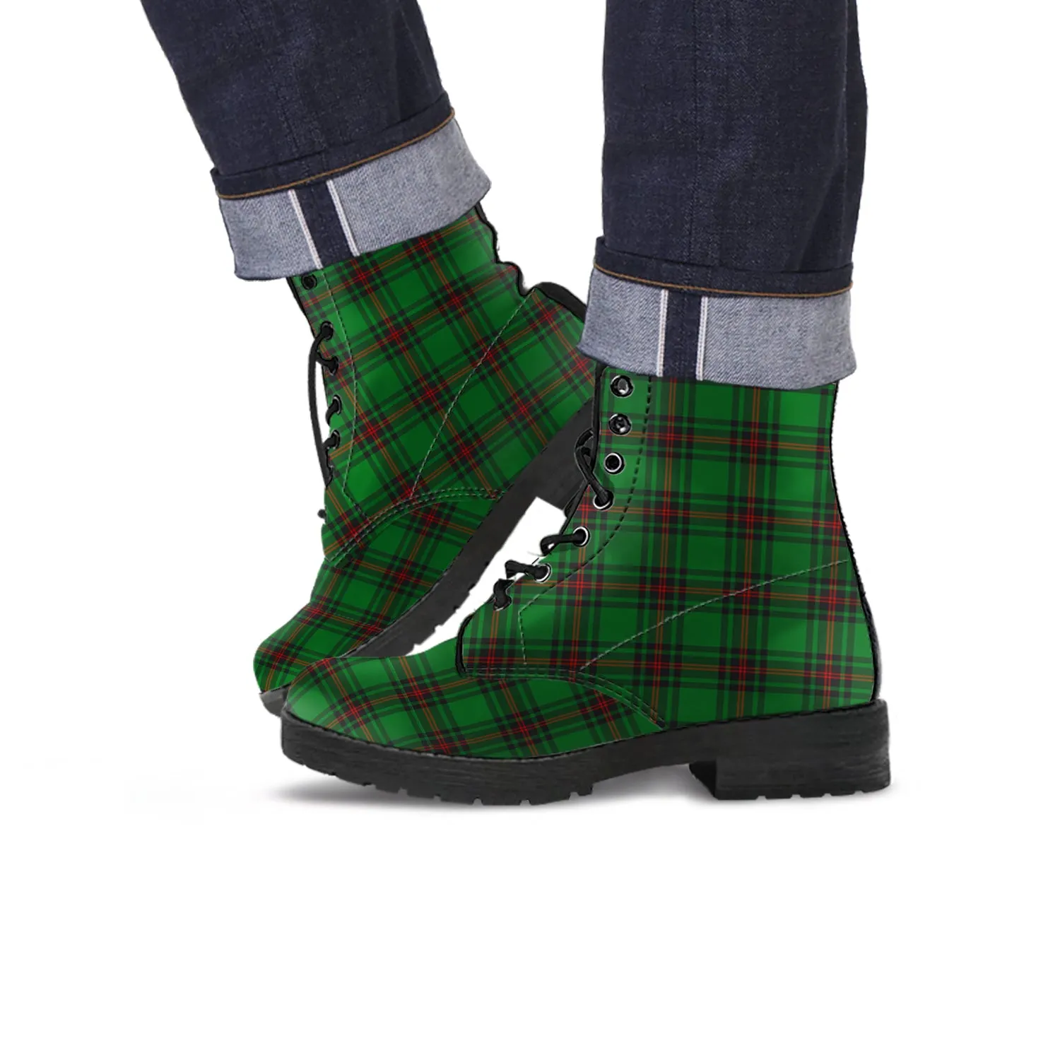 Anstruther Tartan Leather Boots