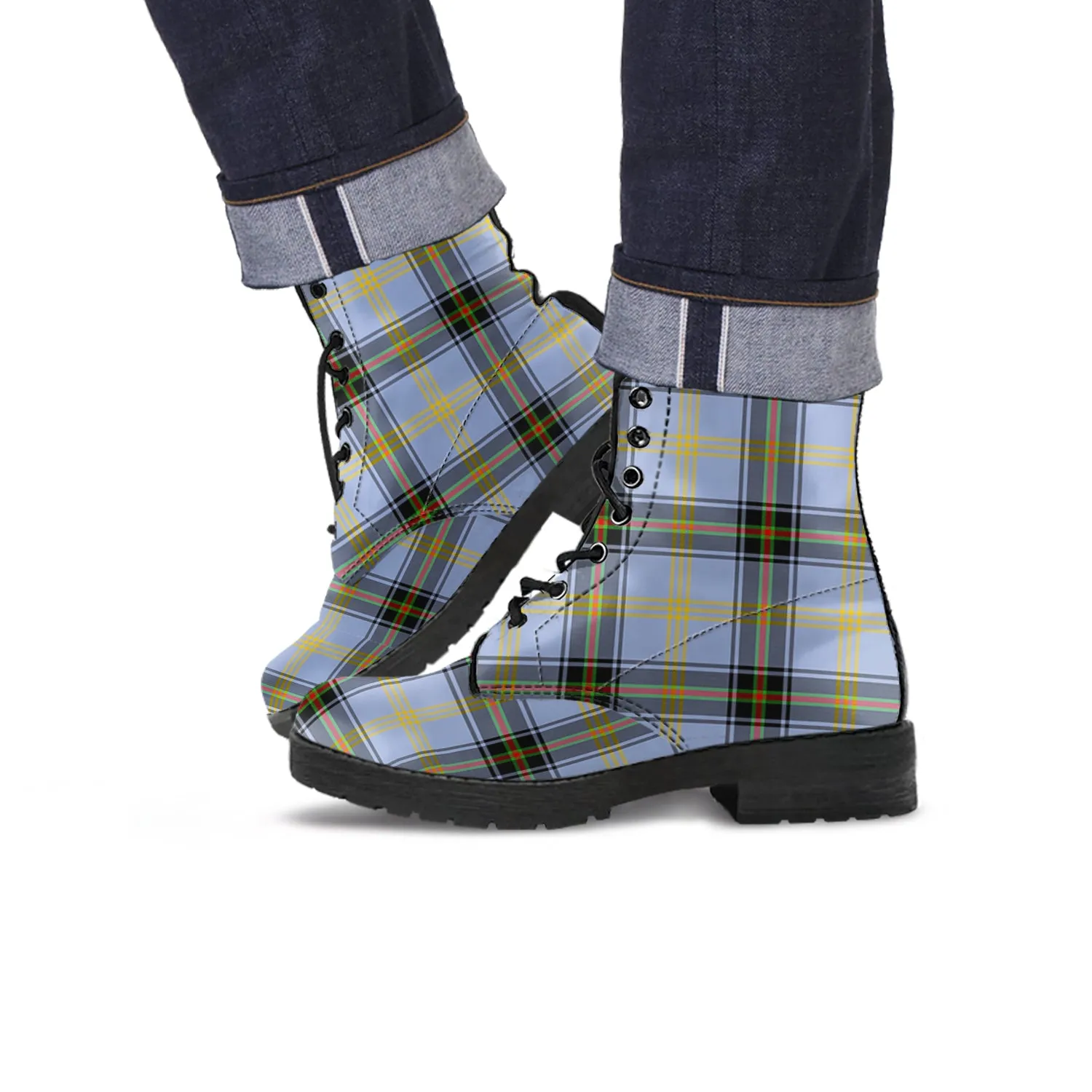 Bell Tartan Leather Boots