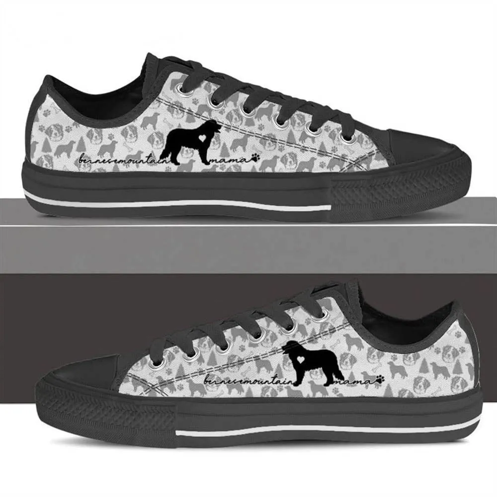 Bernese Mountain Dog Low Top Shoes, Dog Printed Shoes, Canvas Shoes For Men, Women