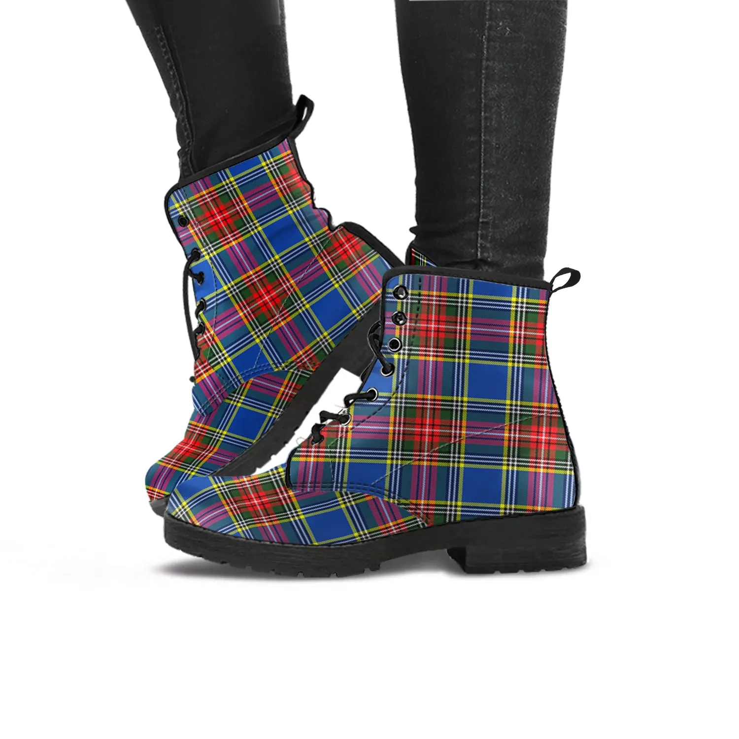 Bethune Tartan Leather Boots