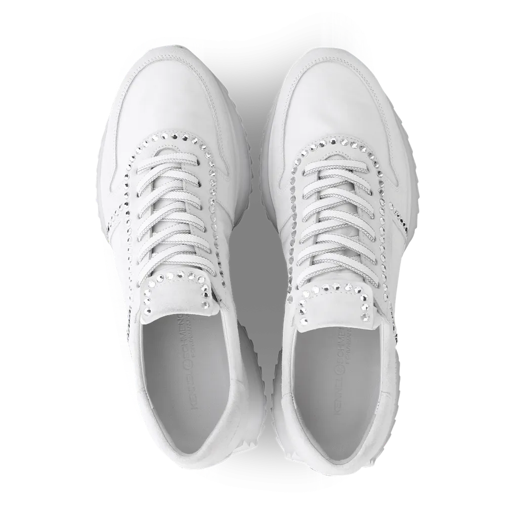 Bianco Pull Rhinestone Sneakers