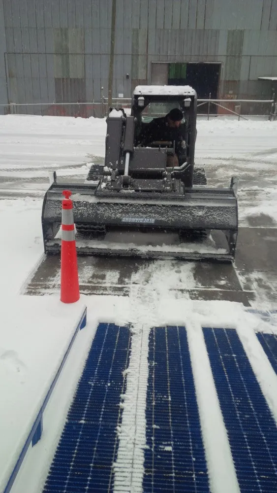 BLUE DIAMOND heavy & standard duty snow pusher for skid steer