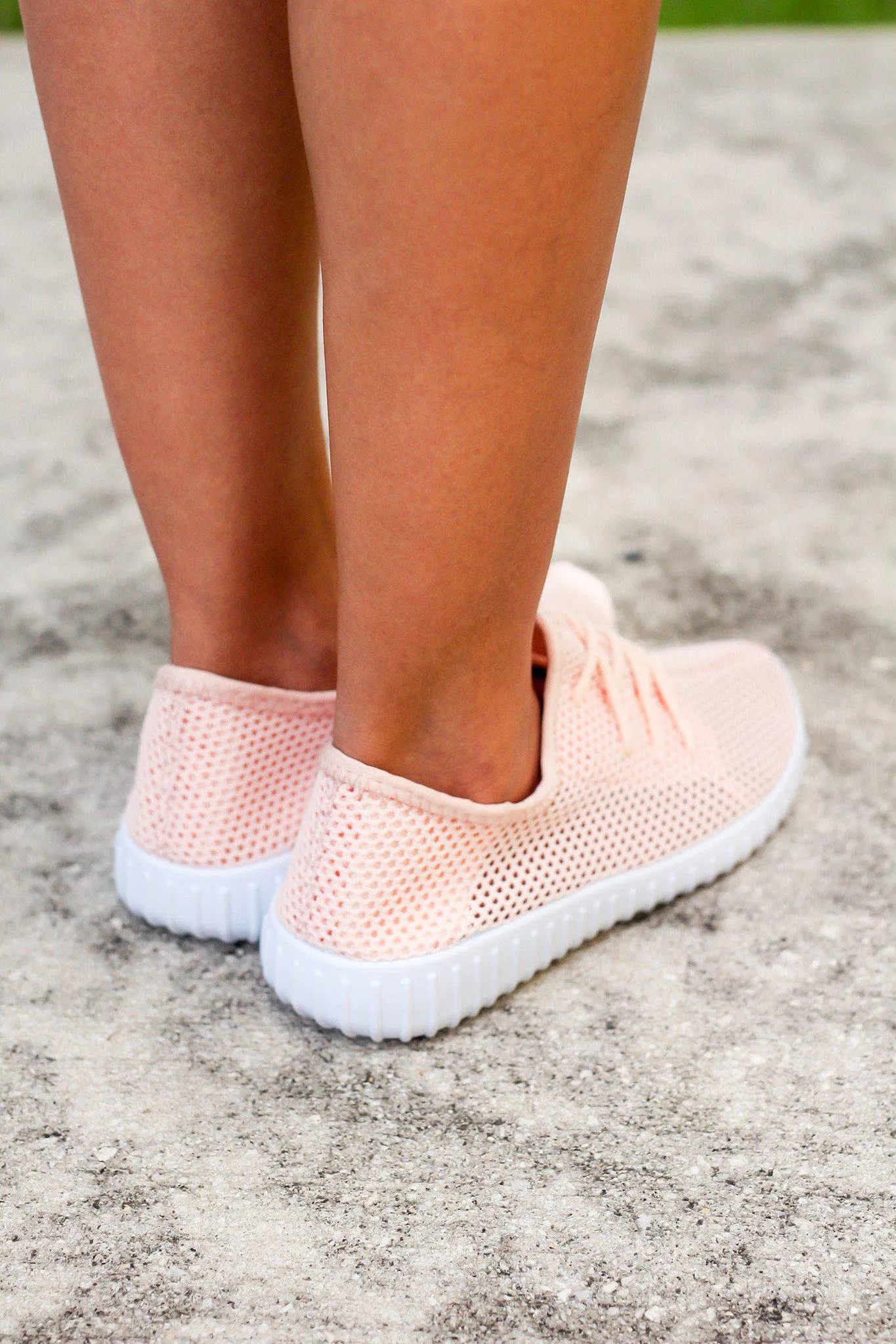 Blush Mesh Sneakers