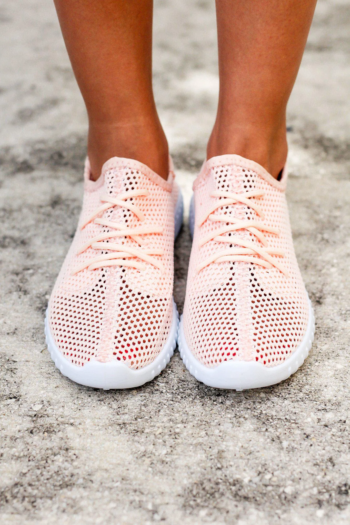 Blush Mesh Sneakers