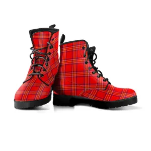 Burnett Modern Tartan Leather Boots