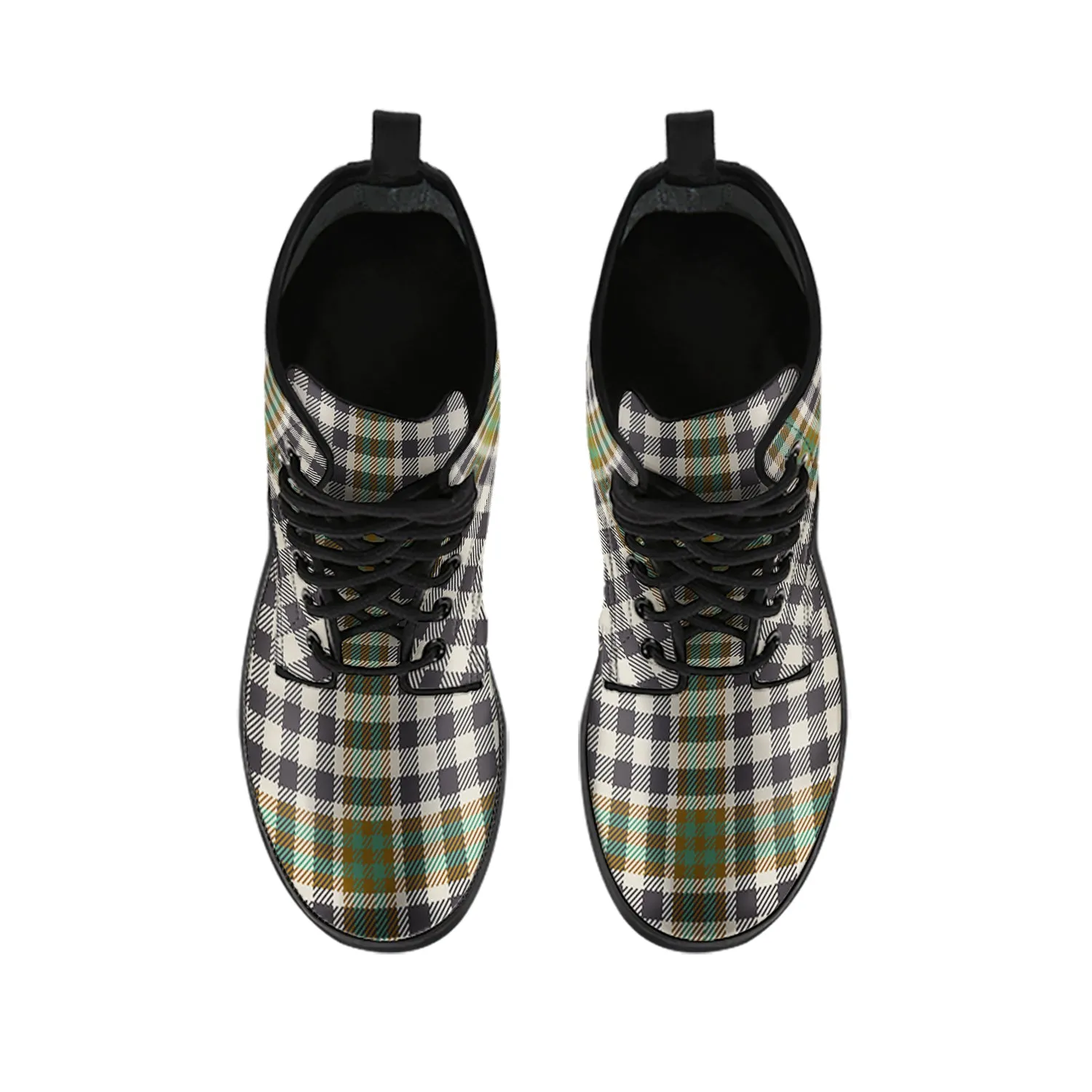 Burns Check Tartan Leather Boots