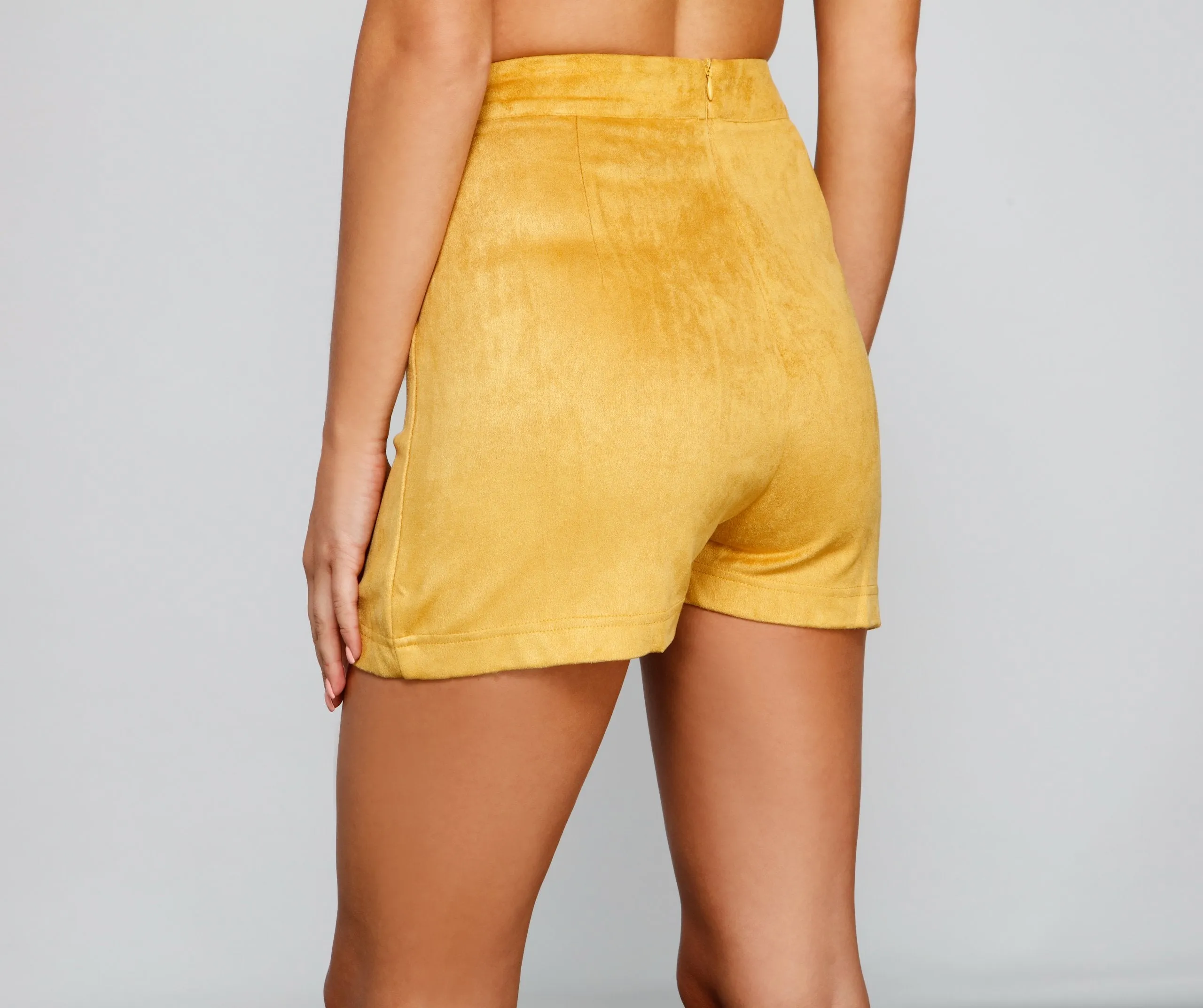 Chic Cutie Faux Suede Skort