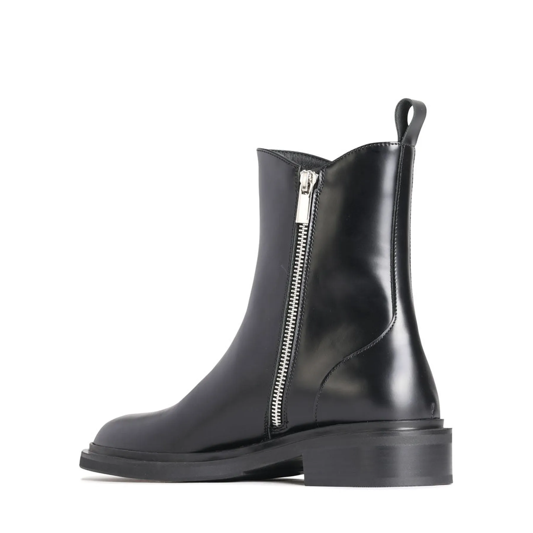 COLLETE ANKLE ZIP BOOTS LEATHER