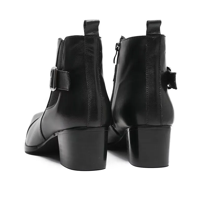 ConfidentLux Leather Ankle Boots