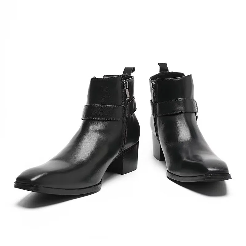 ConfidentLux Leather Ankle Boots