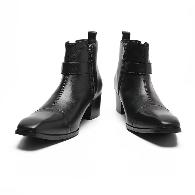 ConfidentLux Leather Ankle Boots