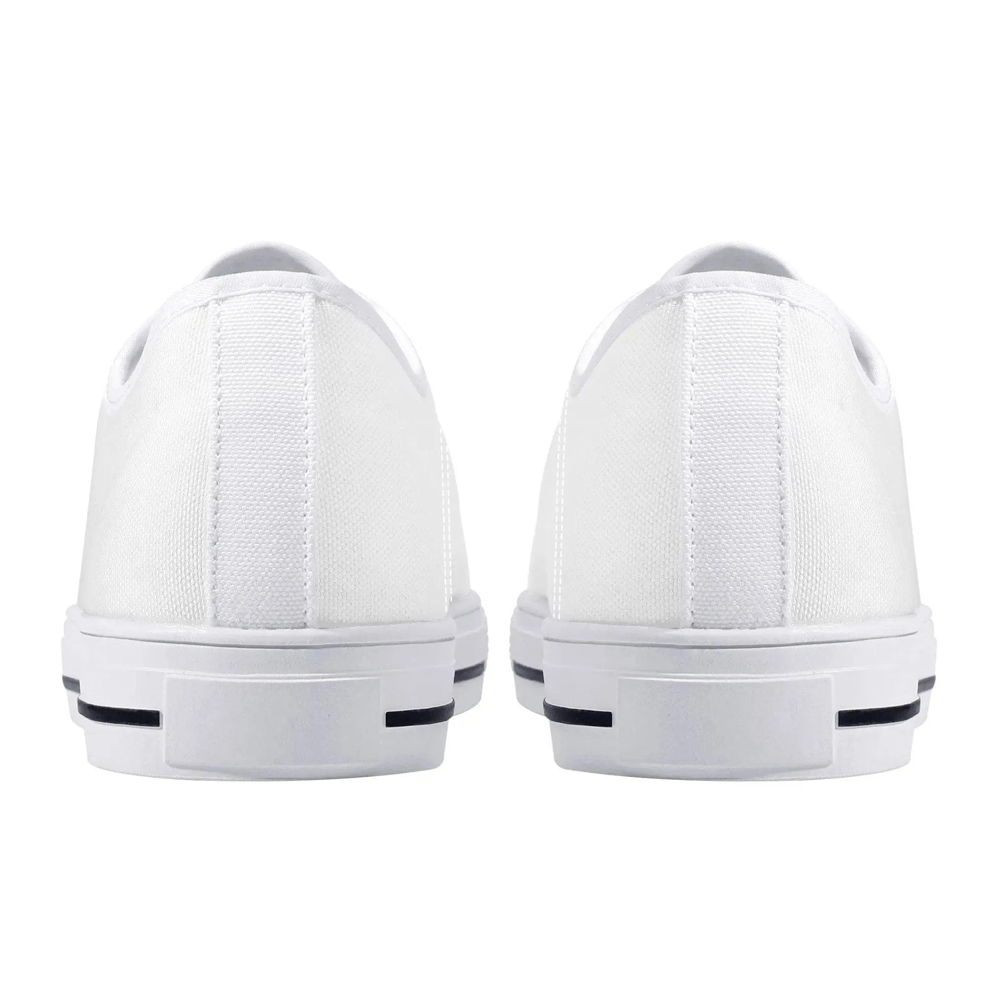 Custom Low Top Canvas Shoes - White FXS