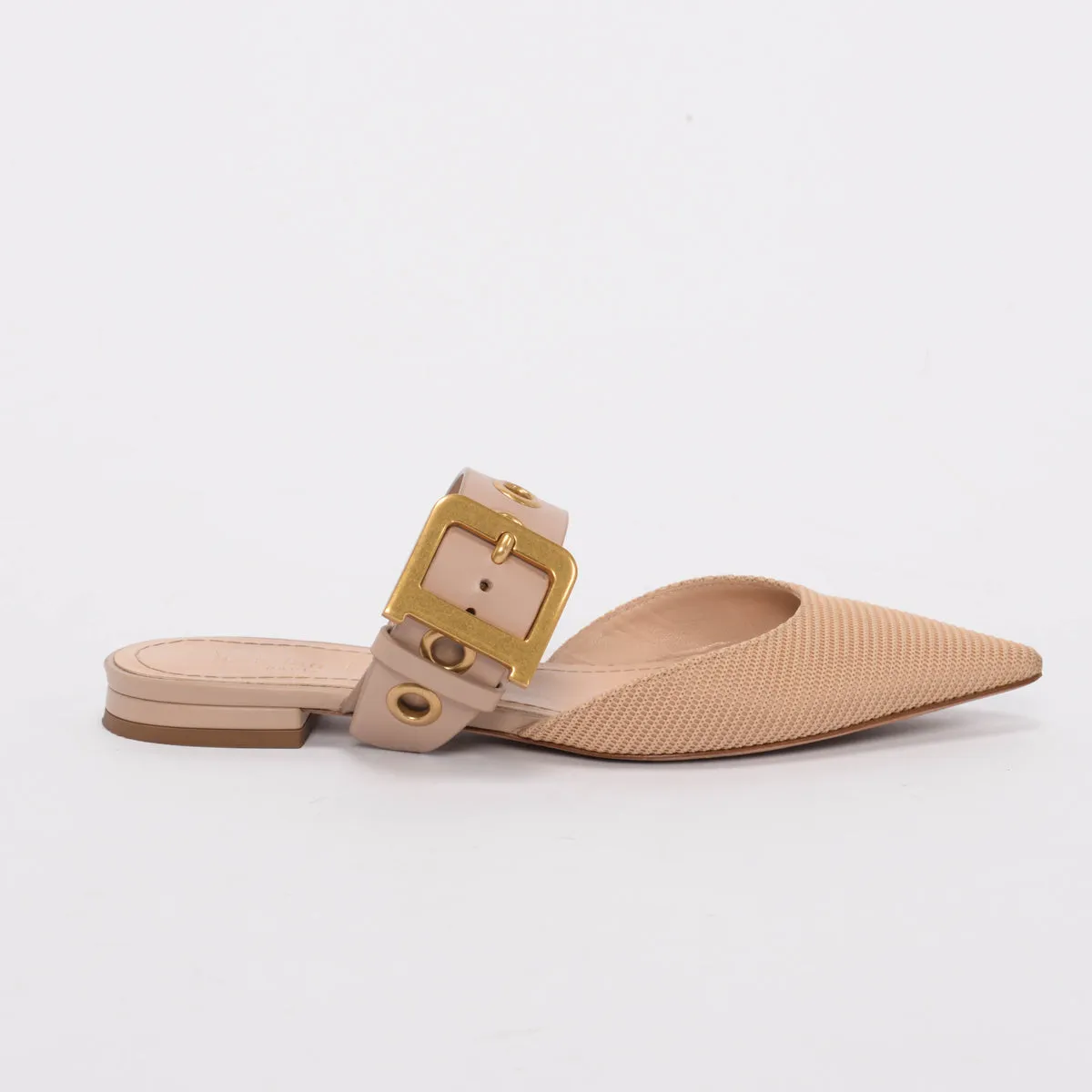 Dior Beige Technical Fabric D-Dior Flats 35.5