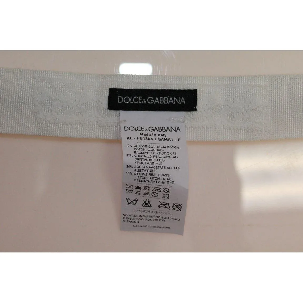 Dolce & Gabbana Elegant Crystal-Embellished Waist Belt