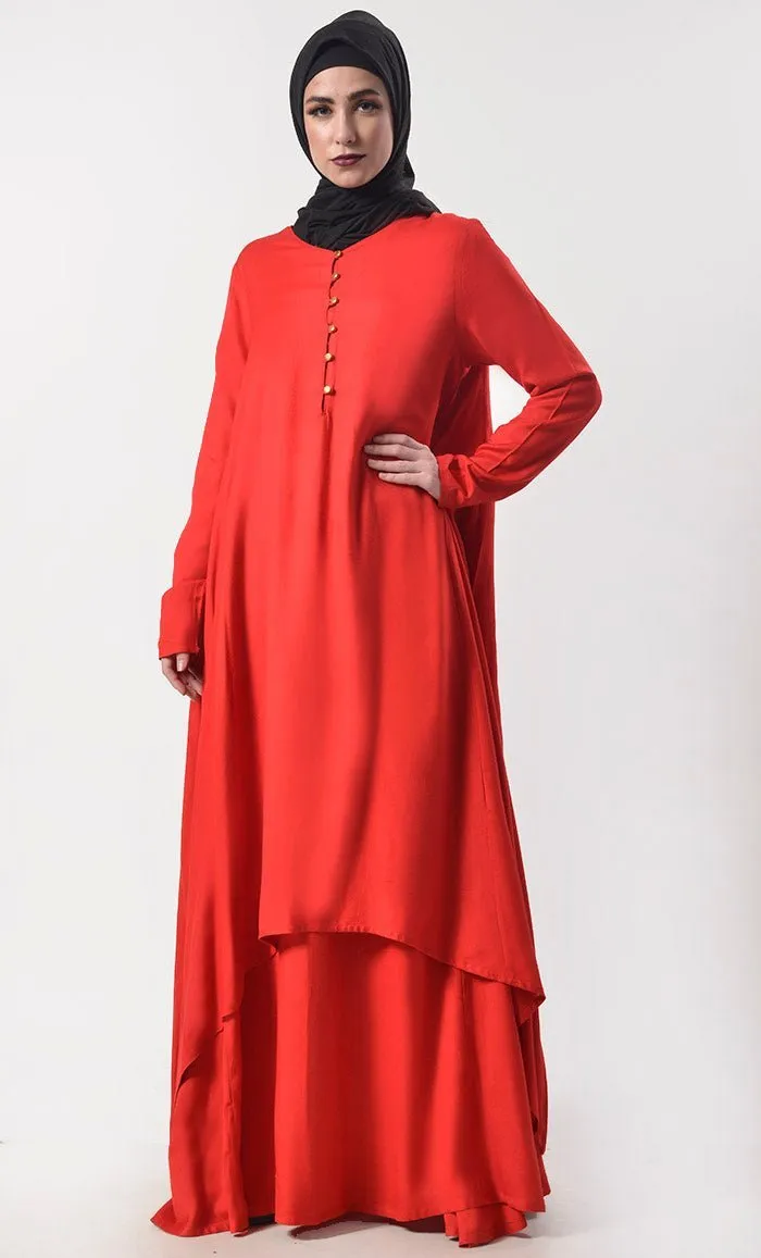 Double Layer Rayon Prayer Abaya