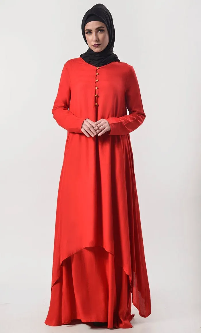 Double Layer Rayon Prayer Abaya