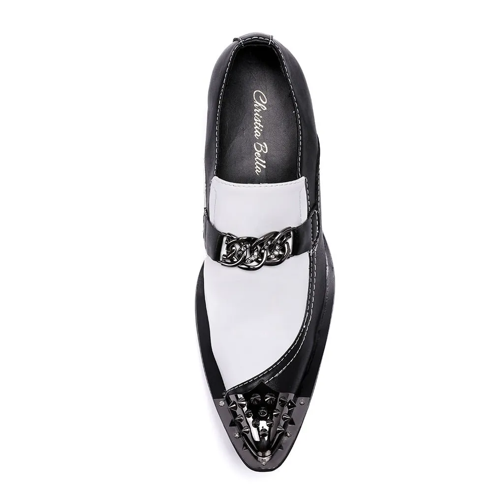 ExoticLuxe Pointed Toe Dress Loafers