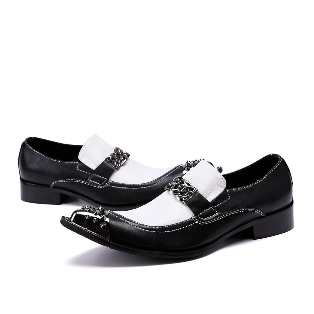 ExoticLuxe Pointed Toe Dress Loafers