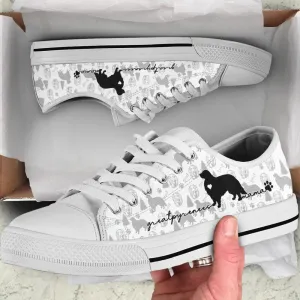 Great Pyrenees Low Top Shoes, Dog Printed Shoes, Canvas Shoes For Men, Women