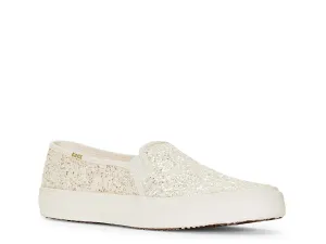 Keds Double Decker women's slip-on sneakers, cream/gold