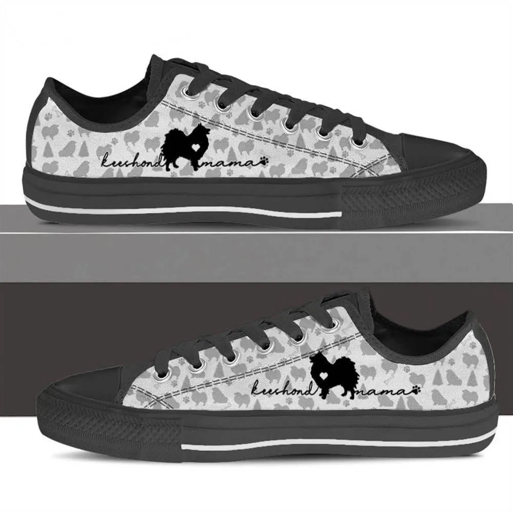 Keeshond Low Top Shoes, Dog Printed Shoes, Canvas Shoes For Men, Women