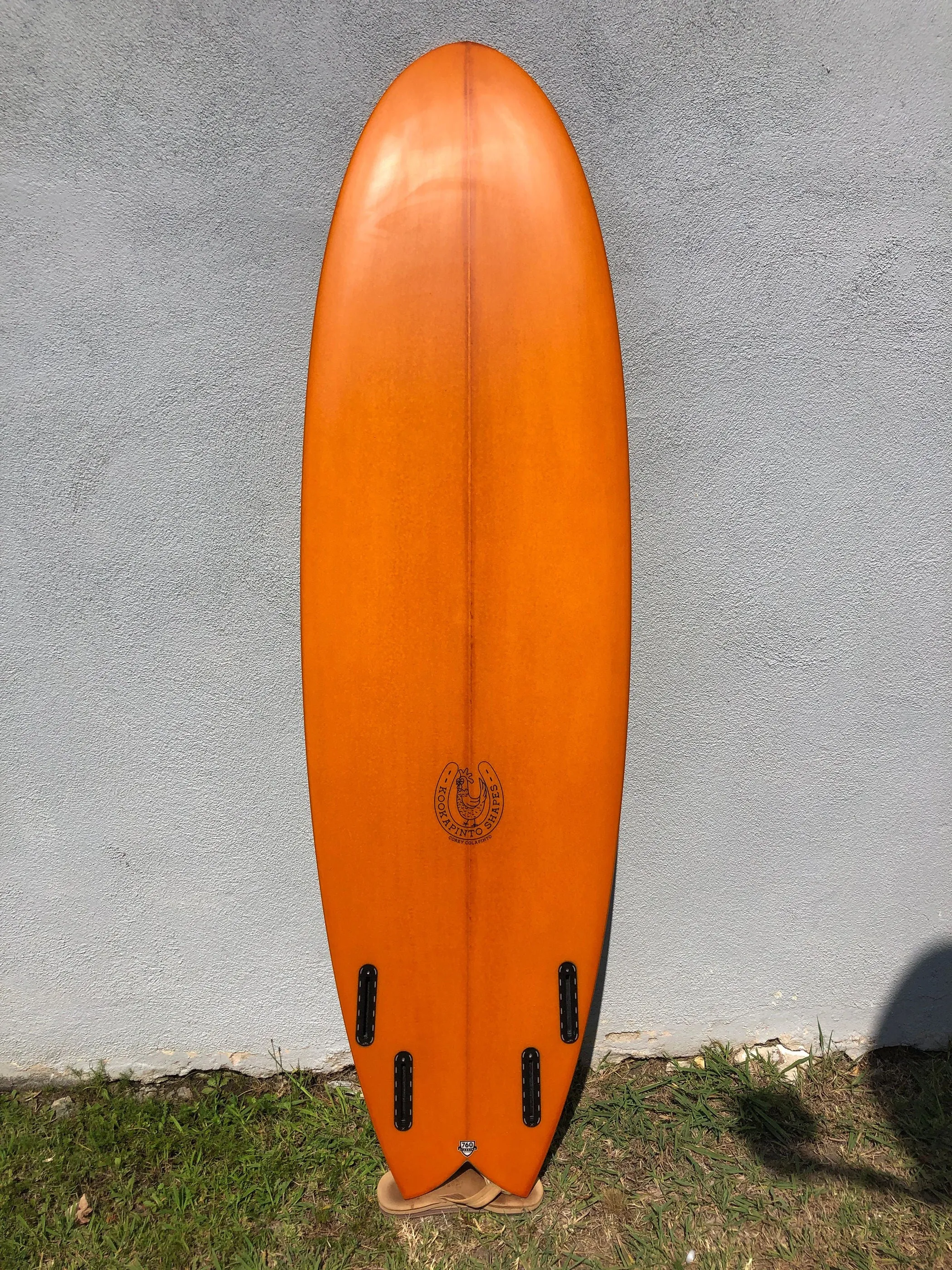 Kookapinto Shapes | 6'8" Fiddle Fish Quad Fin Surfboard