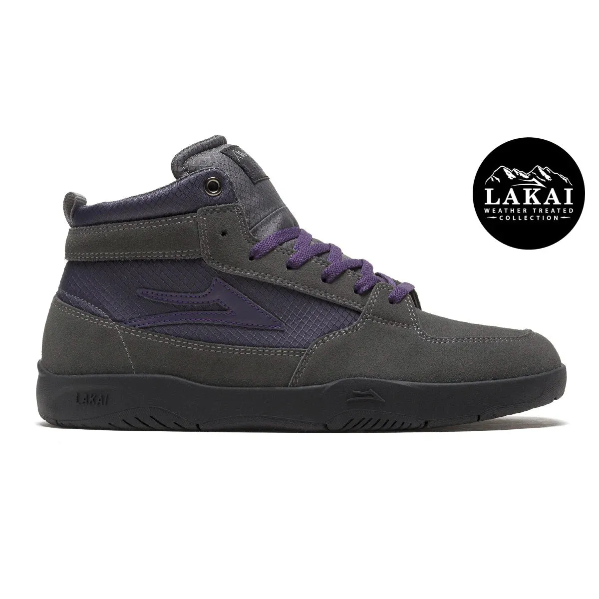 Lakai Trudger Shoes - Black/Grey Suede