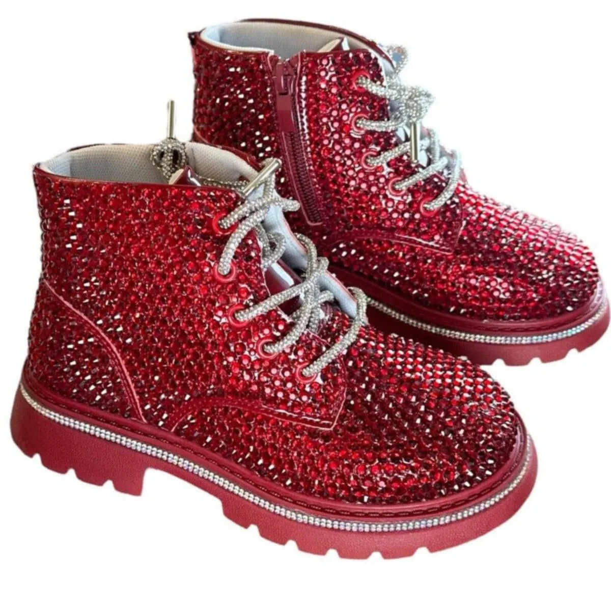 LOL Ruby Red Crystal Sparkle Boots