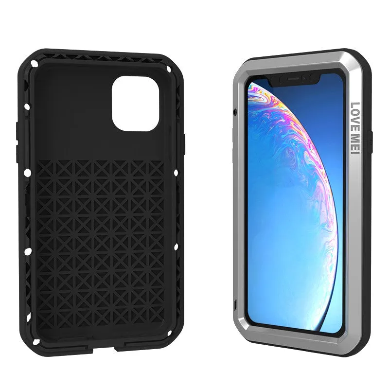 LOVE MEI Powerful Shockproof Metal Heavy Duty Case Cover for Apple iPhone