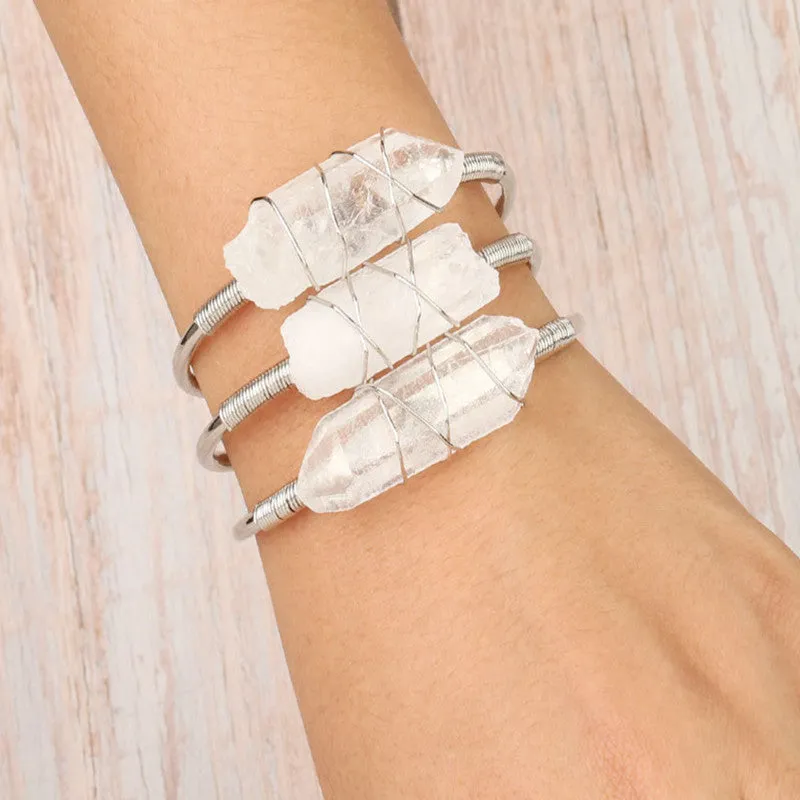 Luxurious White Crystal Bracelet