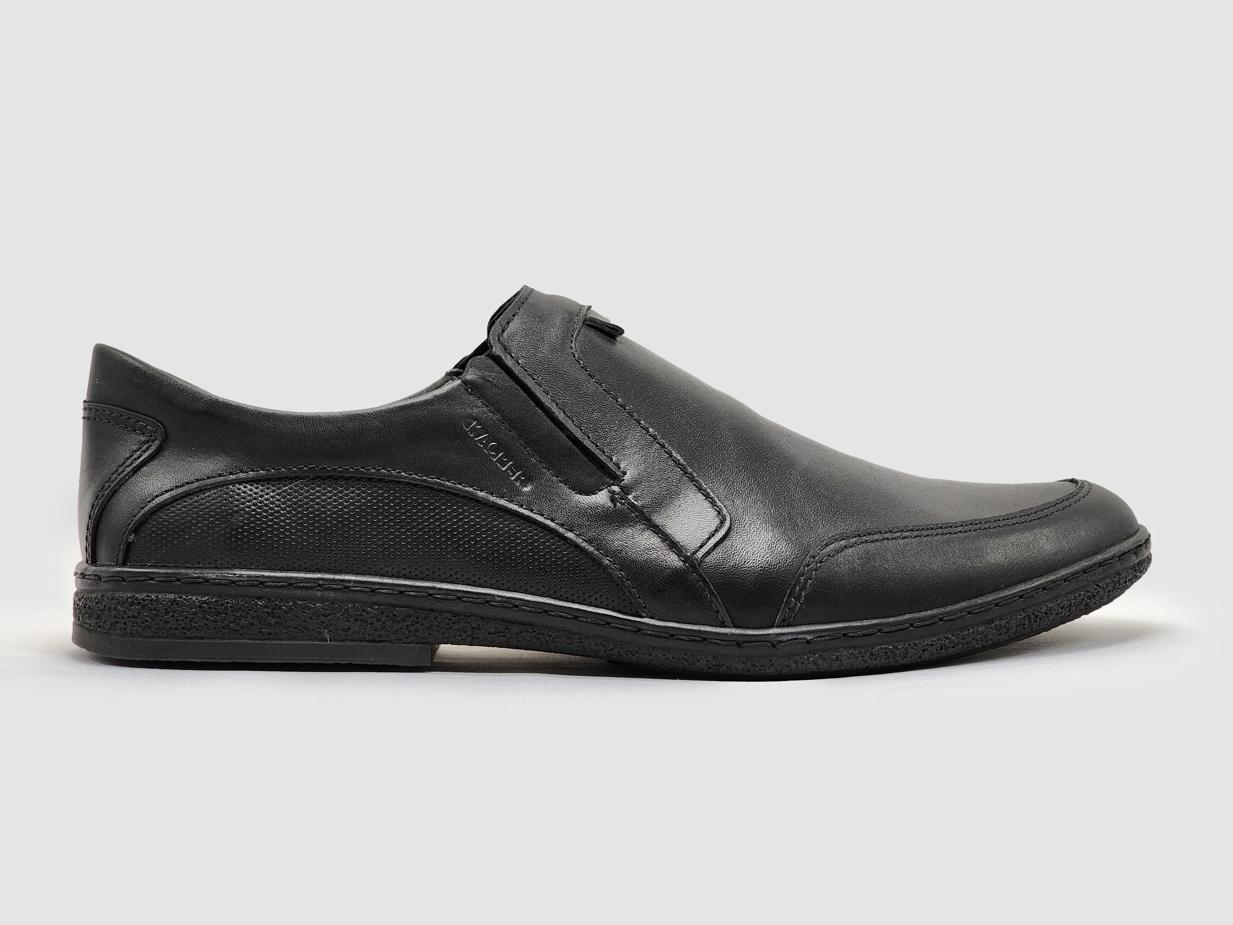 Men's Essential Leather Loafers - Black