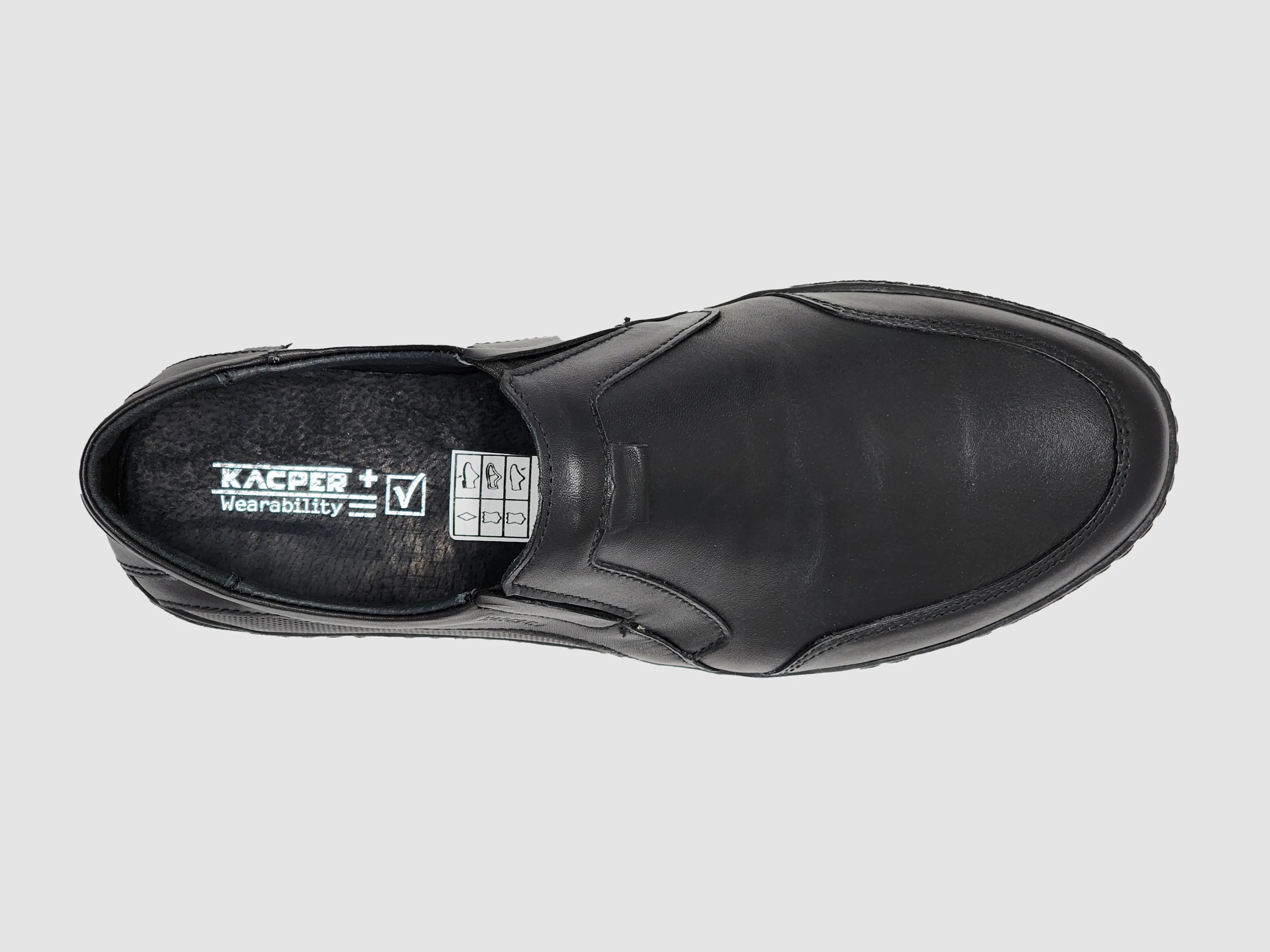 Men's Essential Leather Loafers - Black