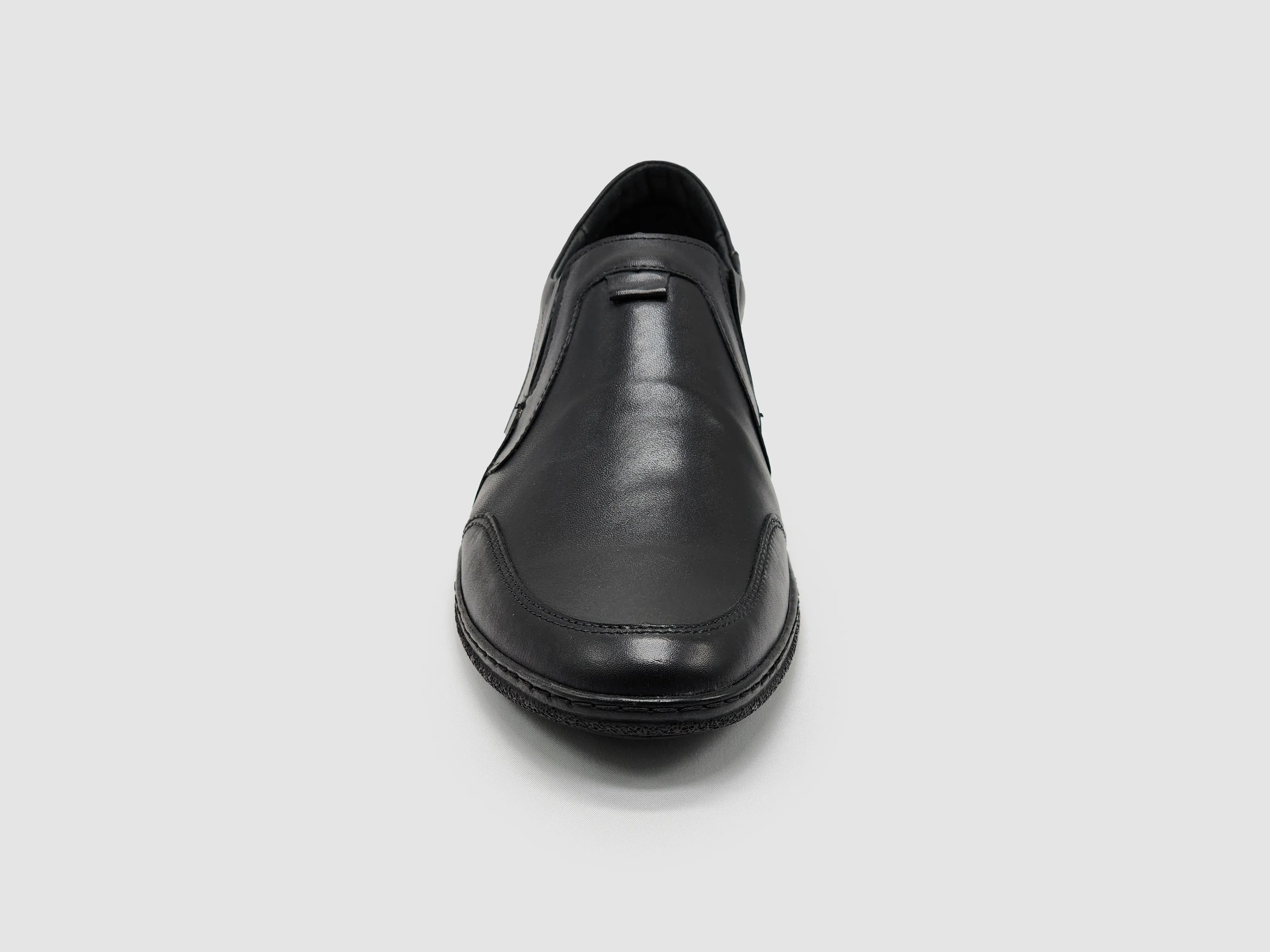 Men's Essential Leather Loafers - Black