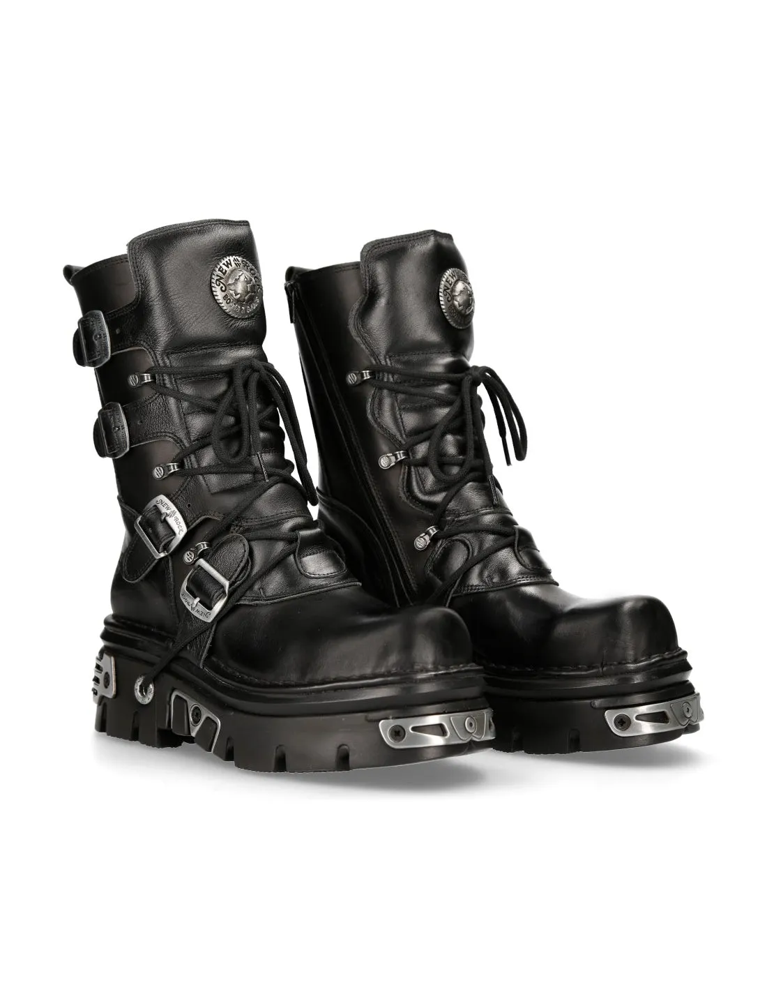 New Rock Boot Black Reactor W. Laces  M-373-S4