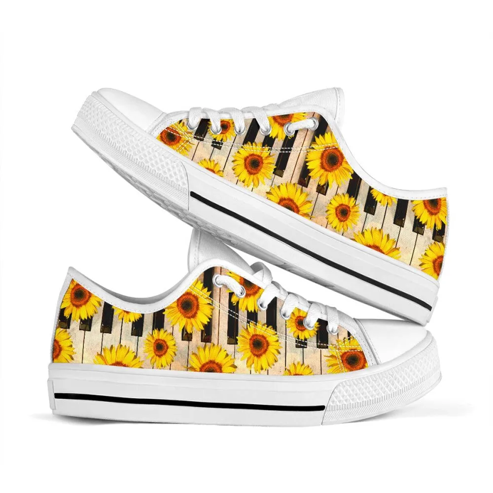 Piano Low Top Shoes, Footwear for Music Lovers, Canvas Shoes Design, Low Top Sneaker