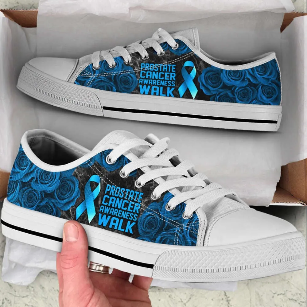 Prostate Cancer Shoes Awareness Walk Low Top Shoes Canvas Shoes, Best Canvas Shoes, Low Top Sneaker