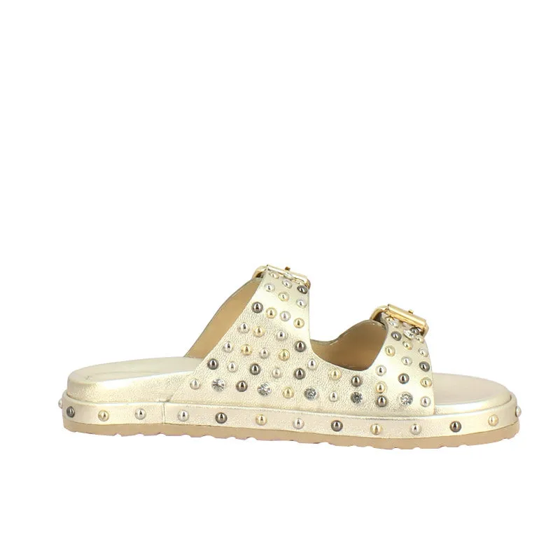 Saint G Chloe - Studded Flat Sandals