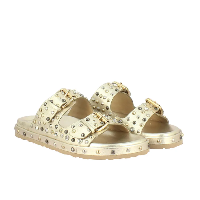 Saint G Chloe - Studded Flat Sandals