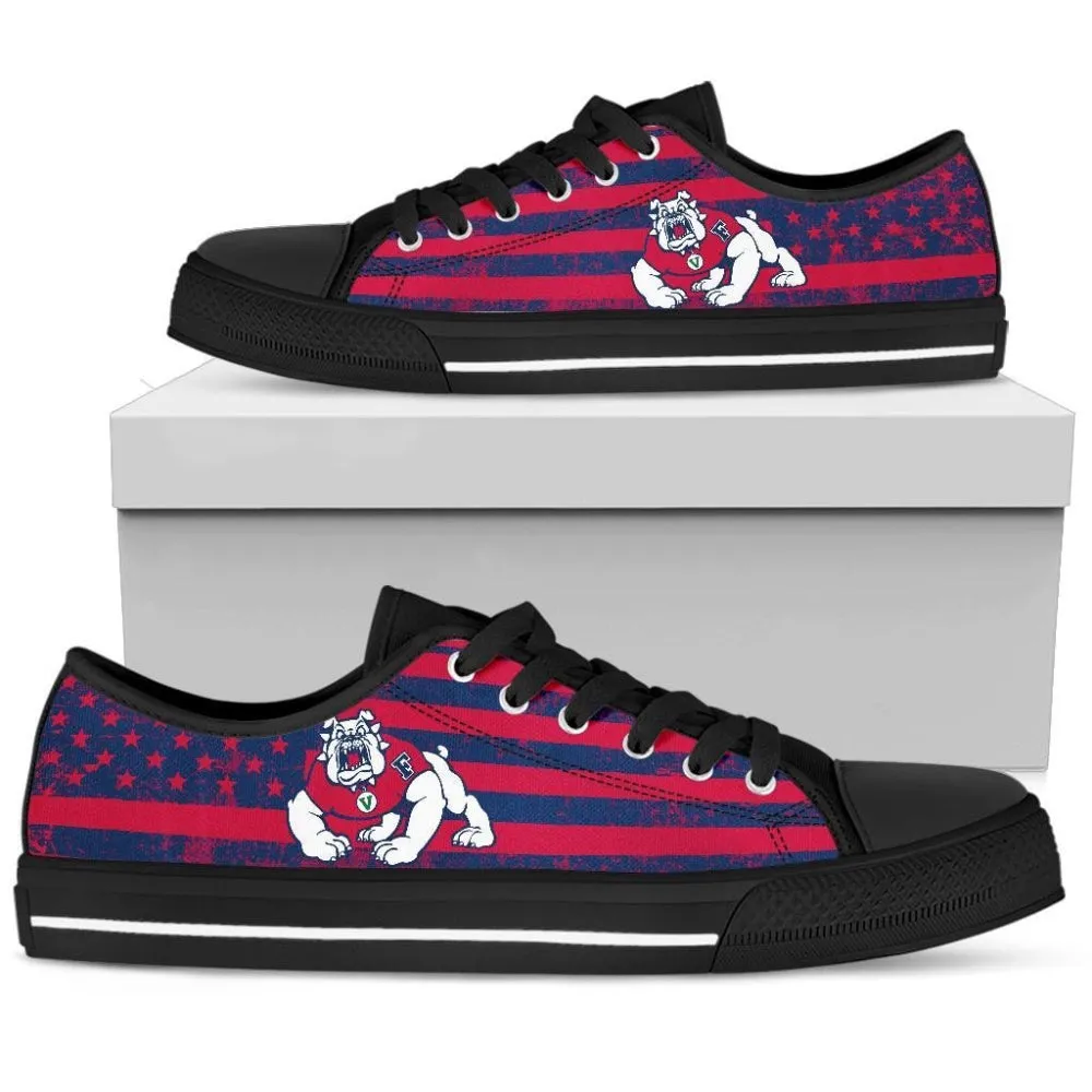 Shop Stylish Fresno State Bulldogs Low Top Shoes, Low Top Sneaker, Low Top Canvas Shoes