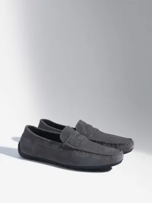 SOLEPLAY Grey Faux-Leather Loafers