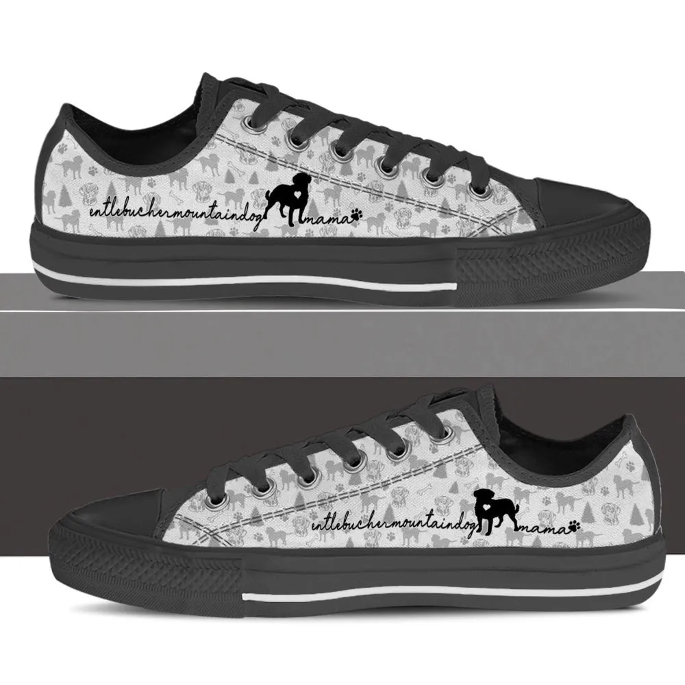 Stylish Entlebucher Mountain Dog Low Top Shoes Embrace Alpine Style, Dog Printed Shoes, Canvas Shoes For Men, Women