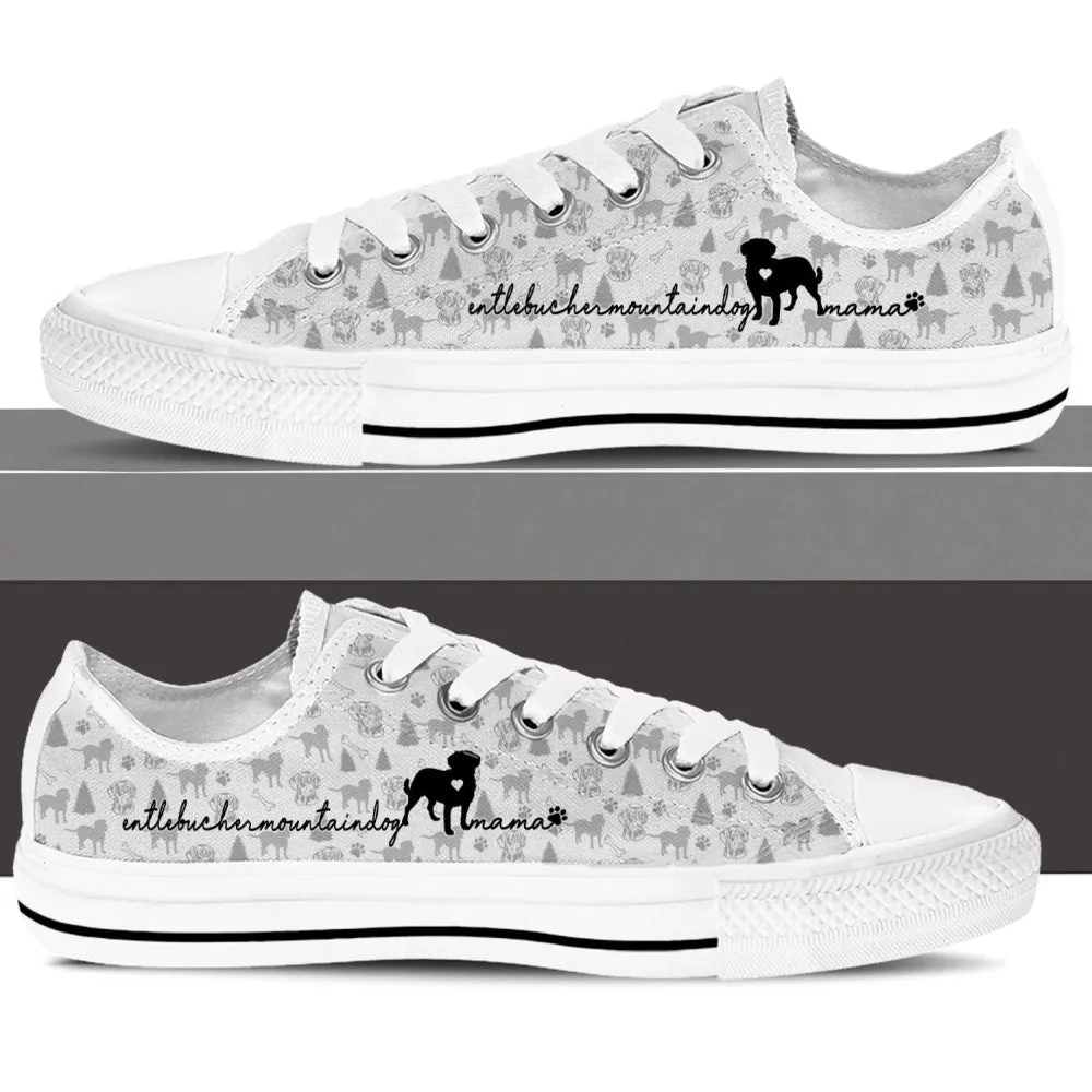 Stylish Entlebucher Mountain Dog Low Top Shoes Embrace Alpine Style, Dog Printed Shoes, Canvas Shoes For Men, Women