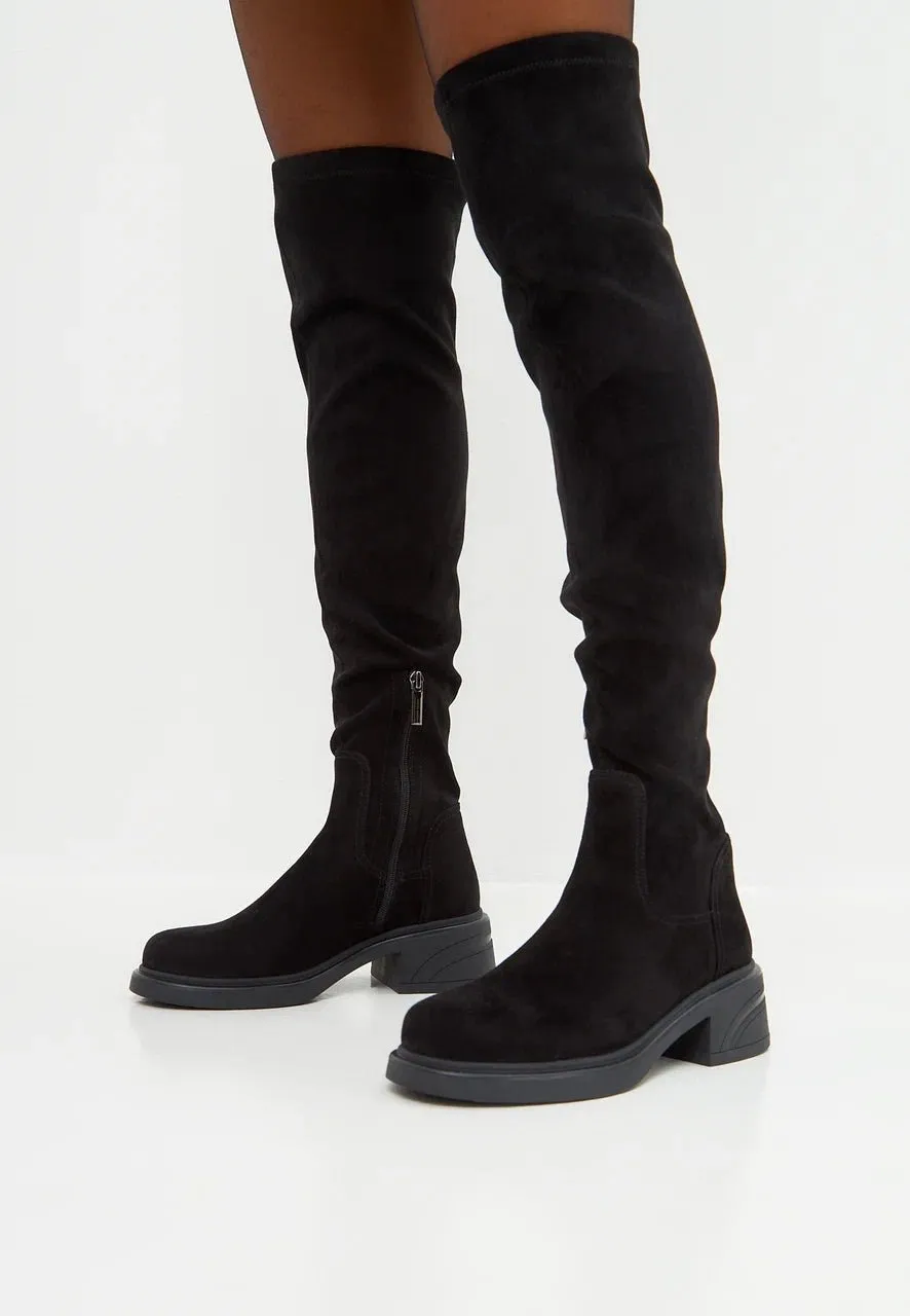 Suede Chic Over-the-Knee Boots