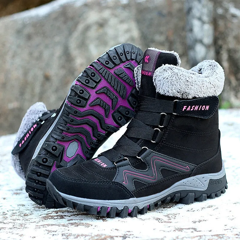 Super Warm Snow Boots Women Winter Work Casual Shoes