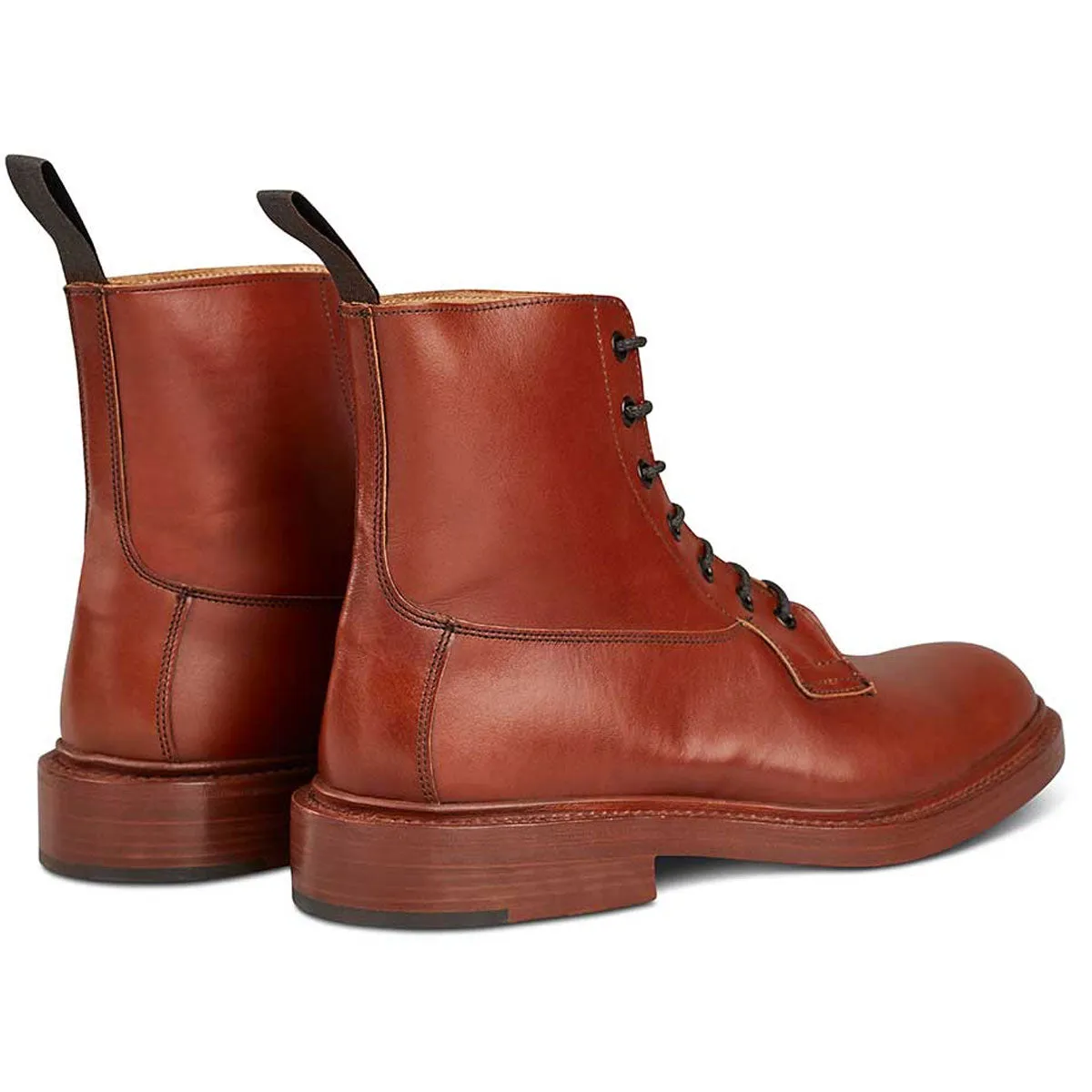 TRICKER'S Burford Boots - Mens Dainite or Leather Sole - Marron Antique