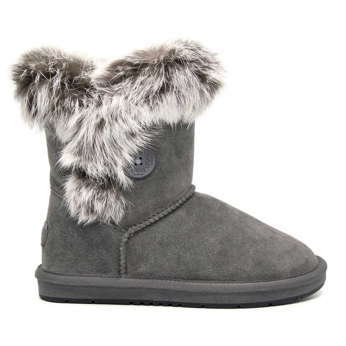 UGG Short Button Fur Boots