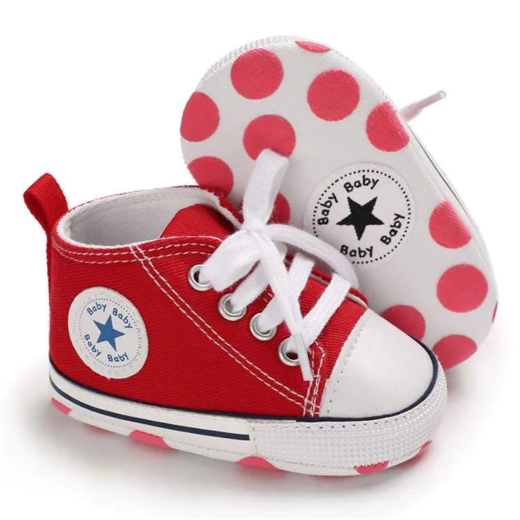 Unisex Baby Canvas Soft Anti-Slip Sole Casual Shoes