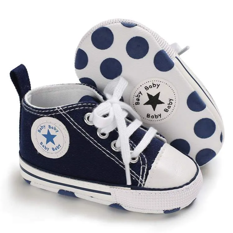 Unisex Baby Canvas Soft Anti-Slip Sole Casual Shoes