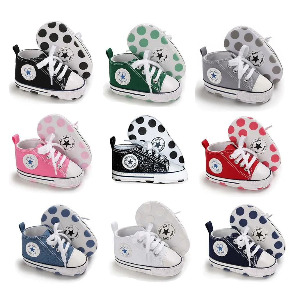 Unisex Baby Canvas Soft Anti-Slip Sole Casual Shoes